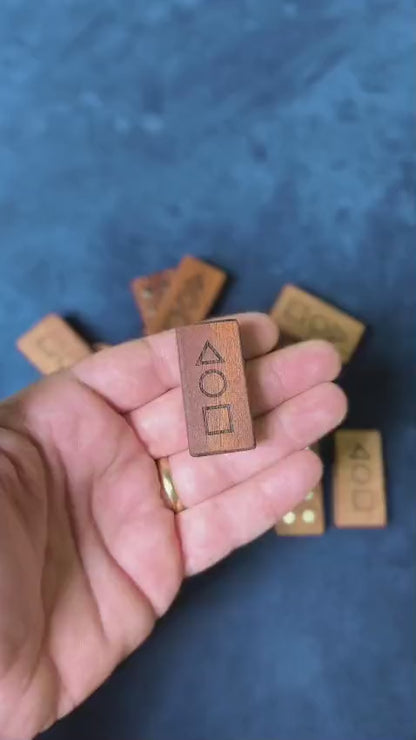 Doğal Ahşap Stil Stres Oyuncağı