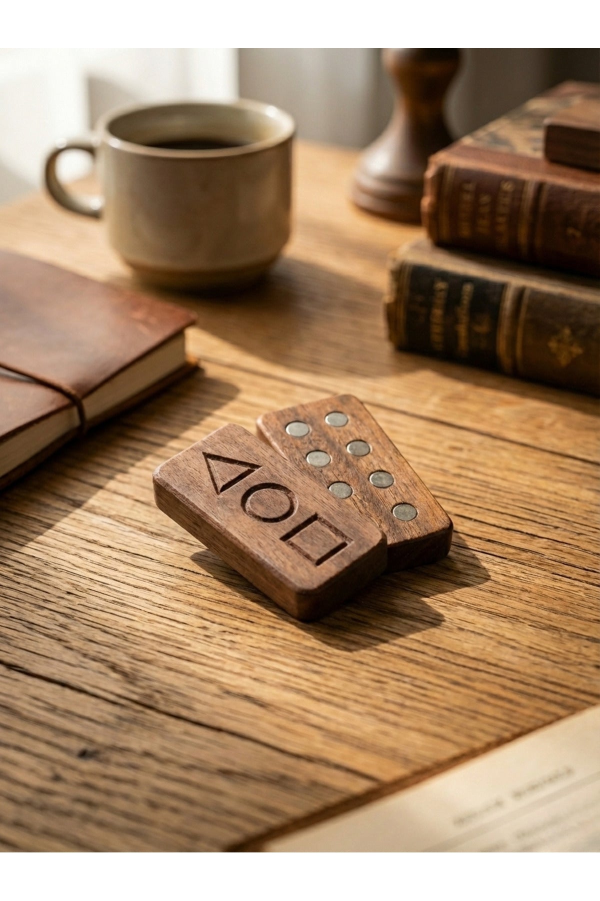 Doğal Ahşap Stil Stres Oyuncağı