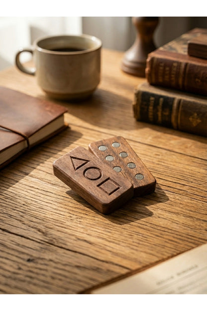 Doğal Ahşap Stil Stres Oyuncağı