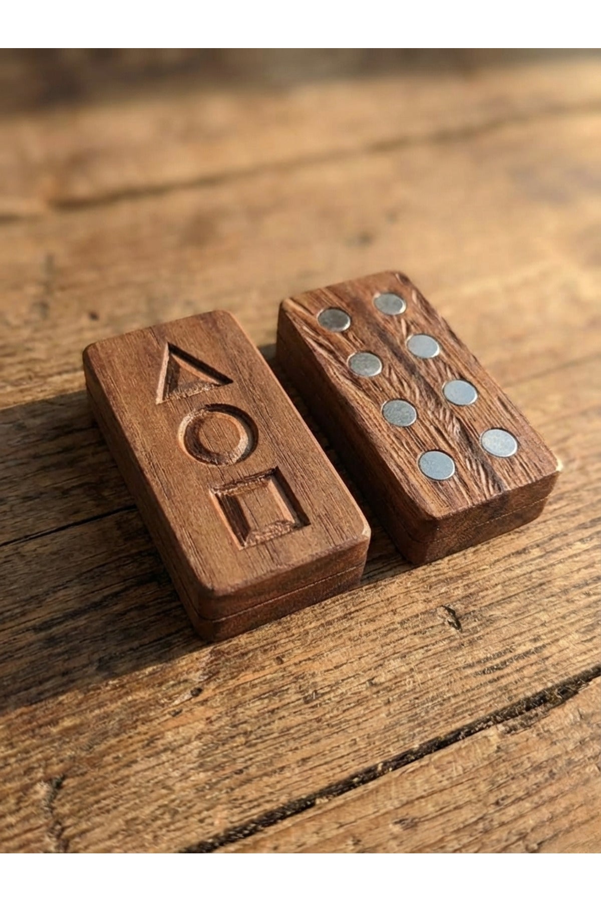 Doğal Ahşap Stil Stres Oyuncağı